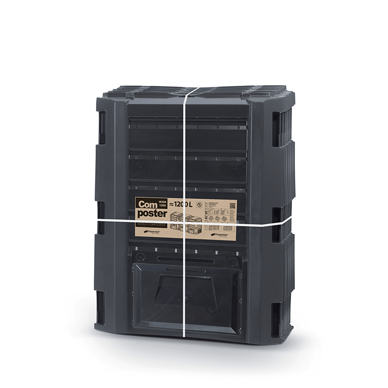 Komposter Compo 1200L 3-sektsiooniga must