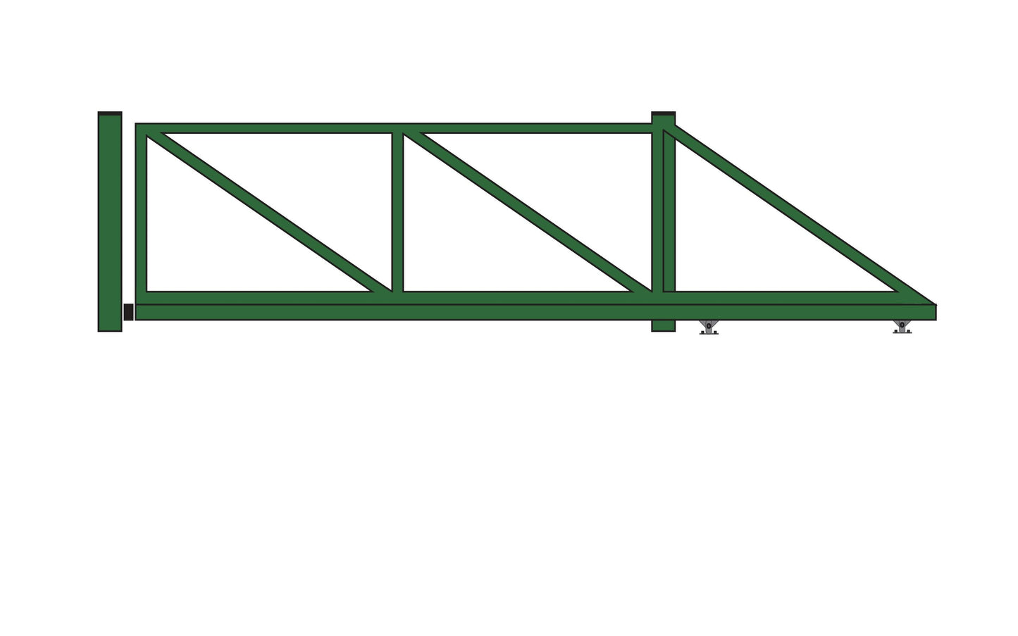 Liugvärava raam avaga 5m kuumtsingitud