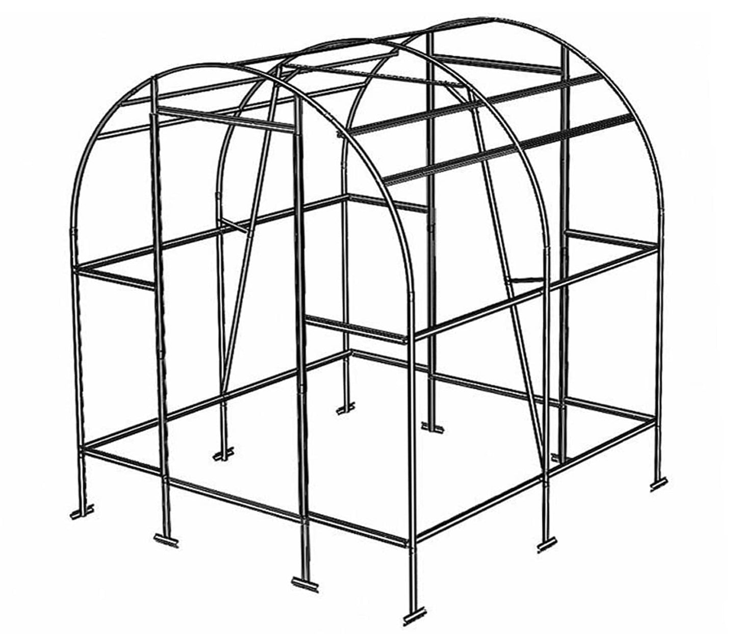 Kasvuhoone SAARE 2x2m / 4m²