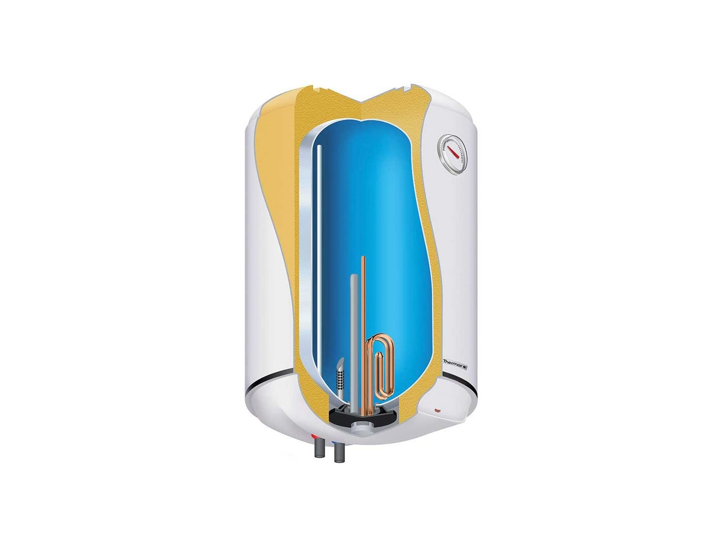 Elektriboiler THERMOR Concept 50L horisontaalne 1,5kW