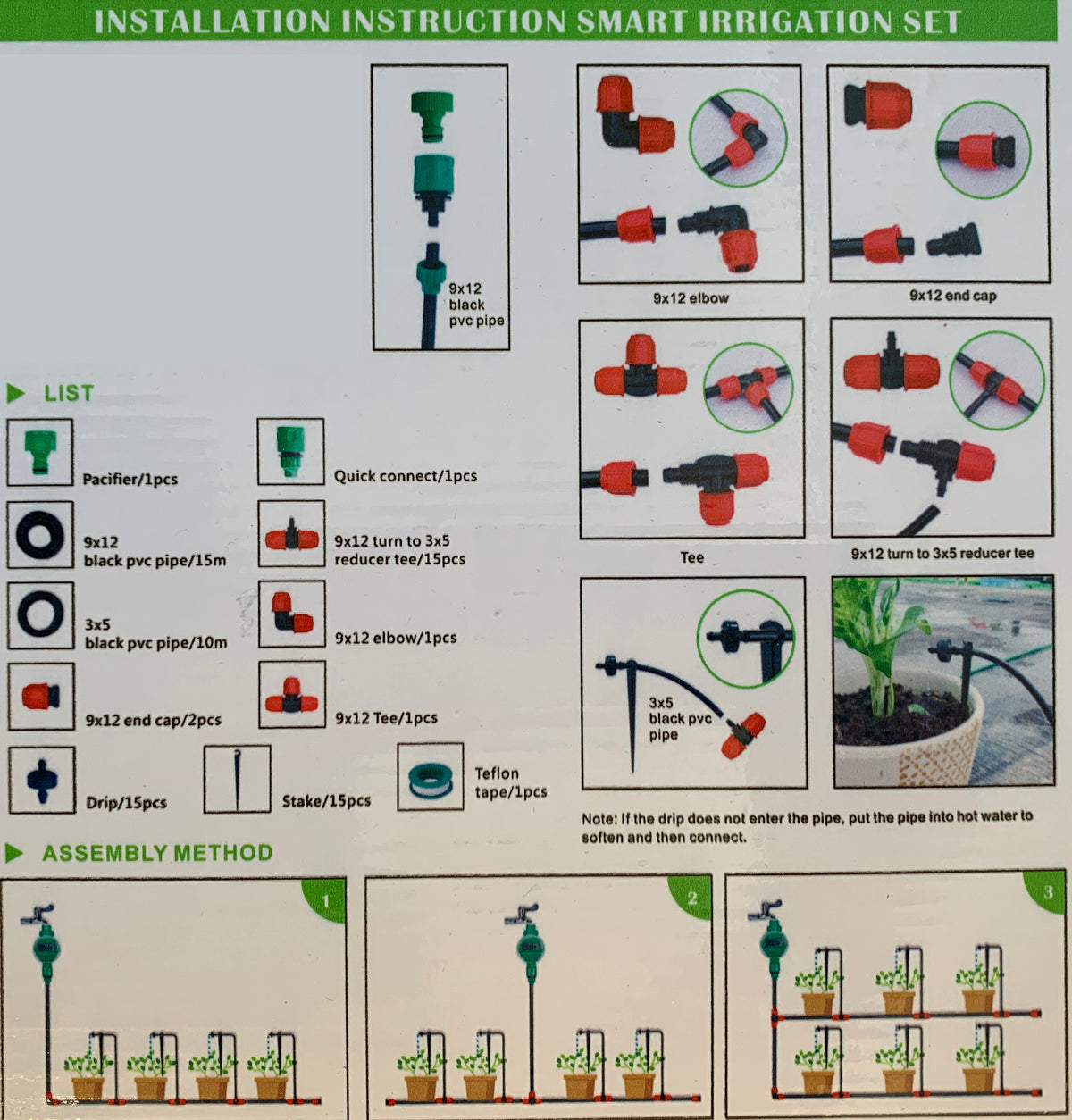 Kasvuhoone kastmissüsteemi LISA