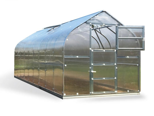 Kasvuhoone KLASIKA STANDART alusraamiga + katuseluuk 2,5x4m / 10m²