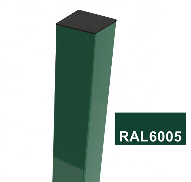 Aiapost nelikantpost 60x60mm roheline RAL6005 / sein 1,5mm
