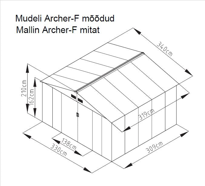 Aiakuur 3300x3090mm (10,2m2) HALL