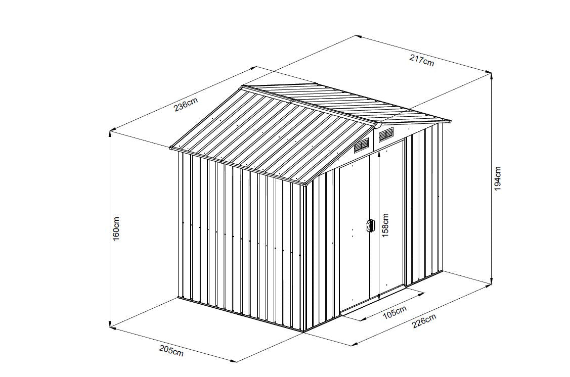Aiakuur 2260x2050mm (4,63m2) HALL