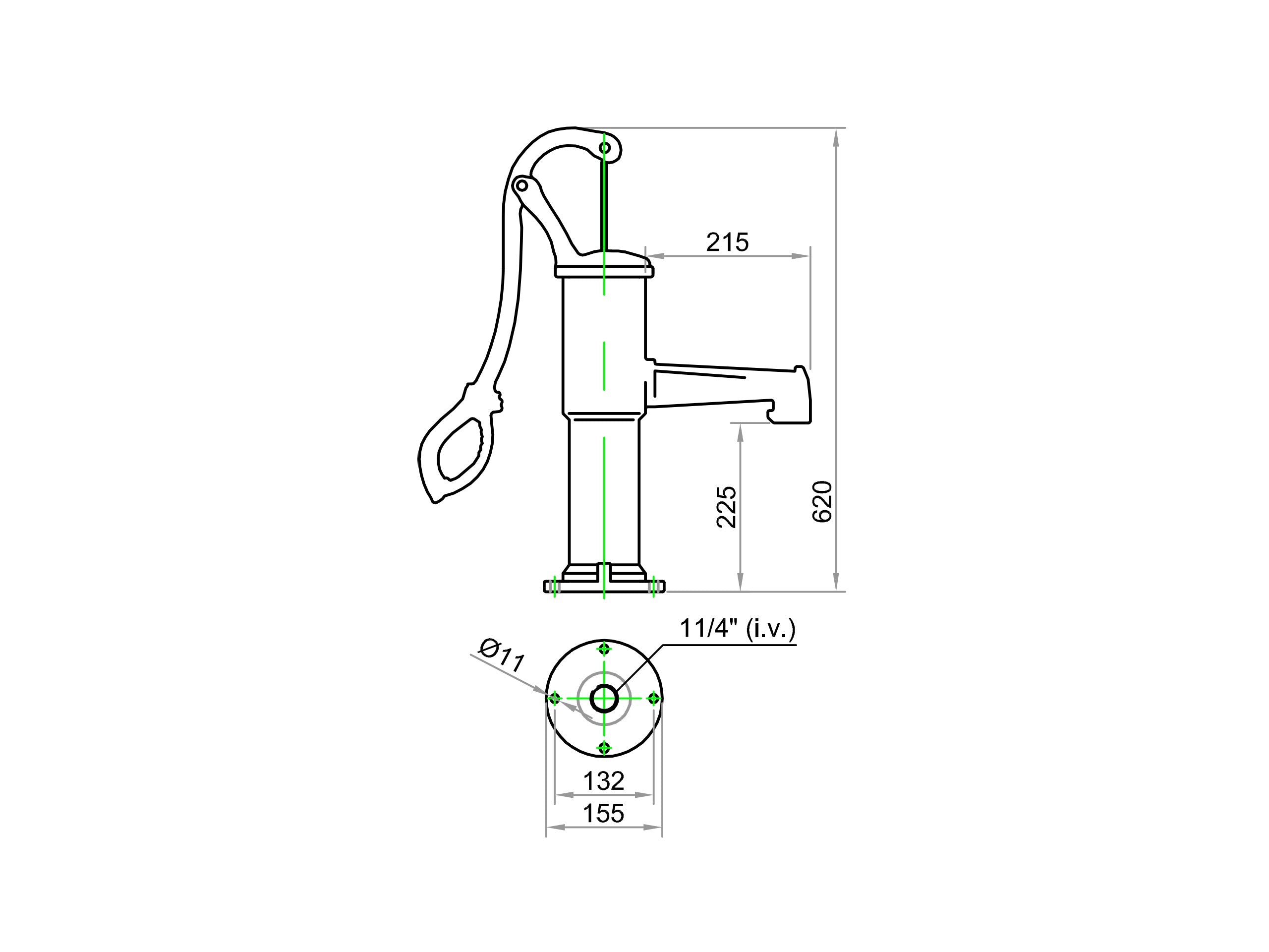 Käsipump kaevule HS-H-2A DECOR