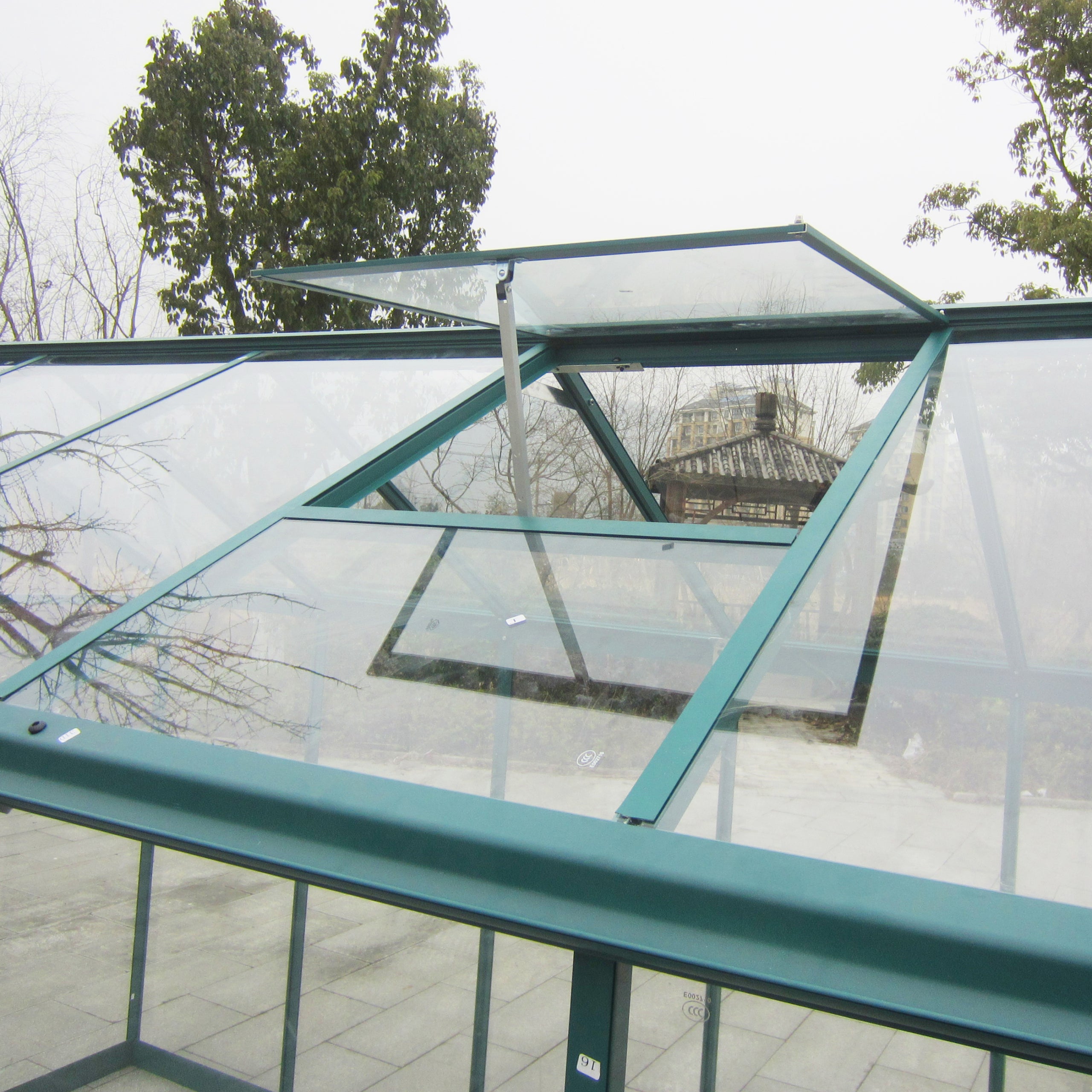 Klaaskasvuhoone 4,3m² Roheline