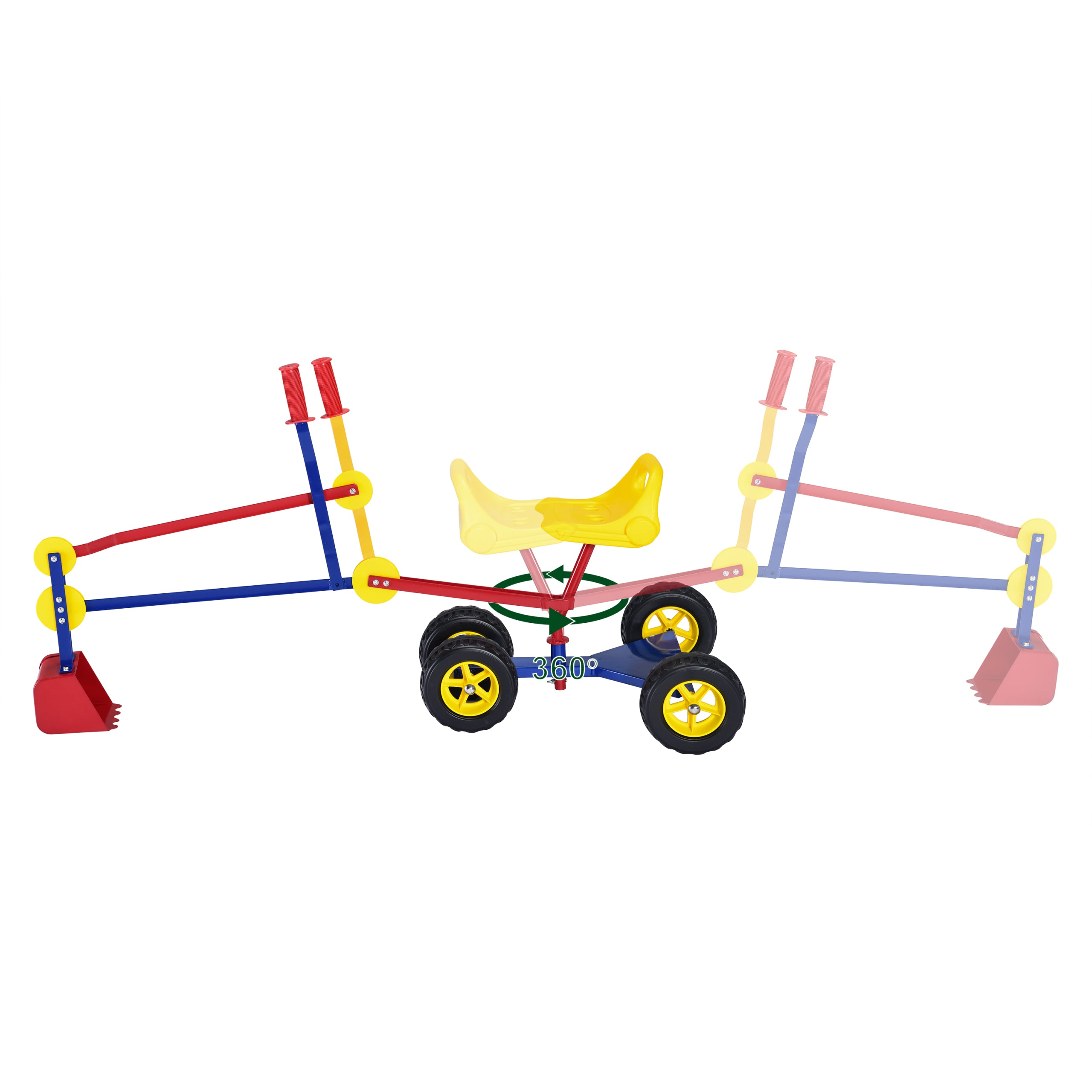 Liivakasti ekskavaator ratastega