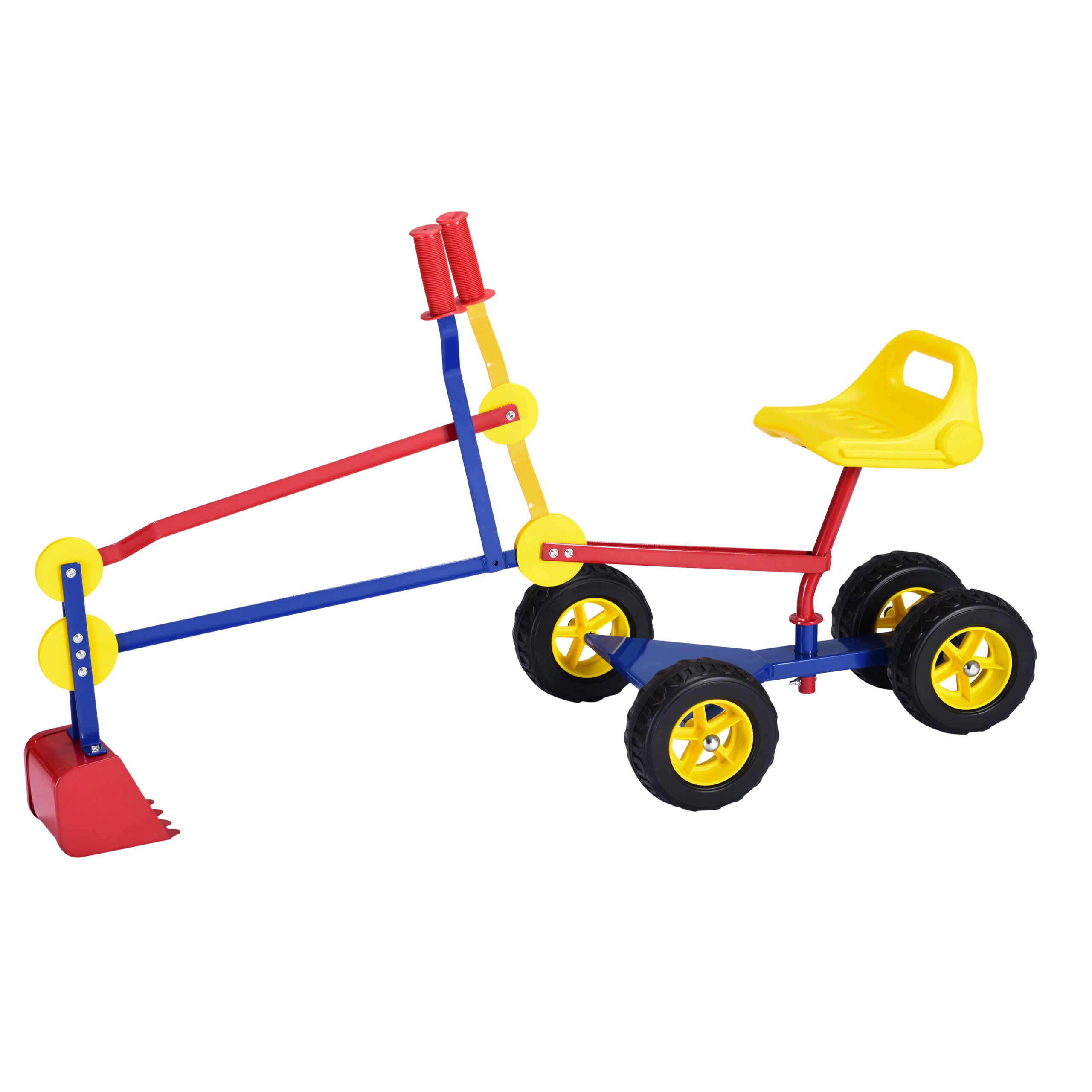 Liivakasti ekskavaator ratastega