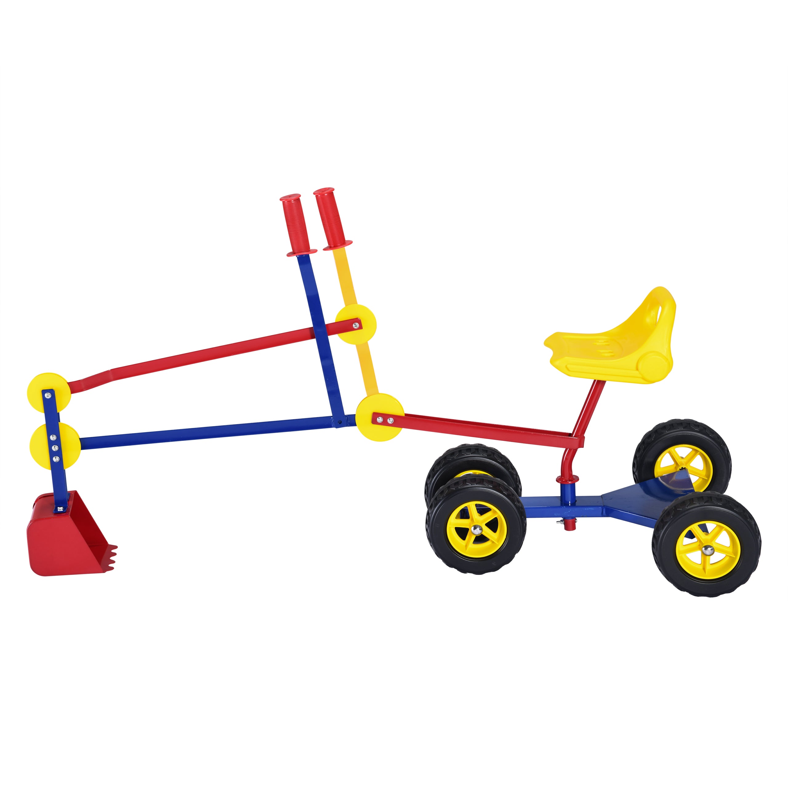 Liivakasti ekskavaator ratastega