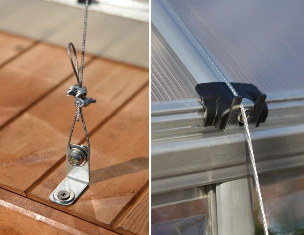 Ankurduskomplekt kasvuhoonele PALRAM