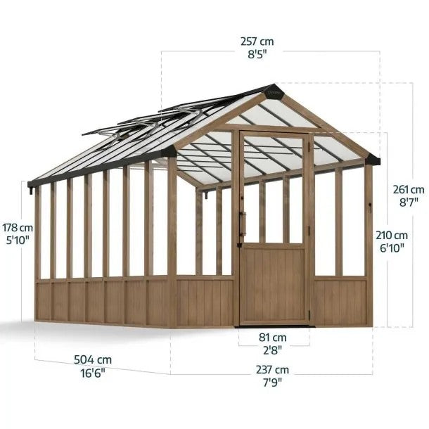 Puitkasvuhoone Natura Cedar