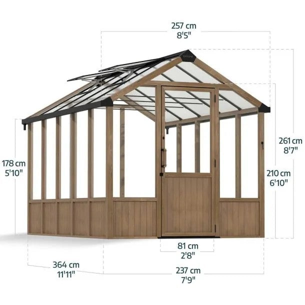 Puitkasvuhoone Natura Cedar