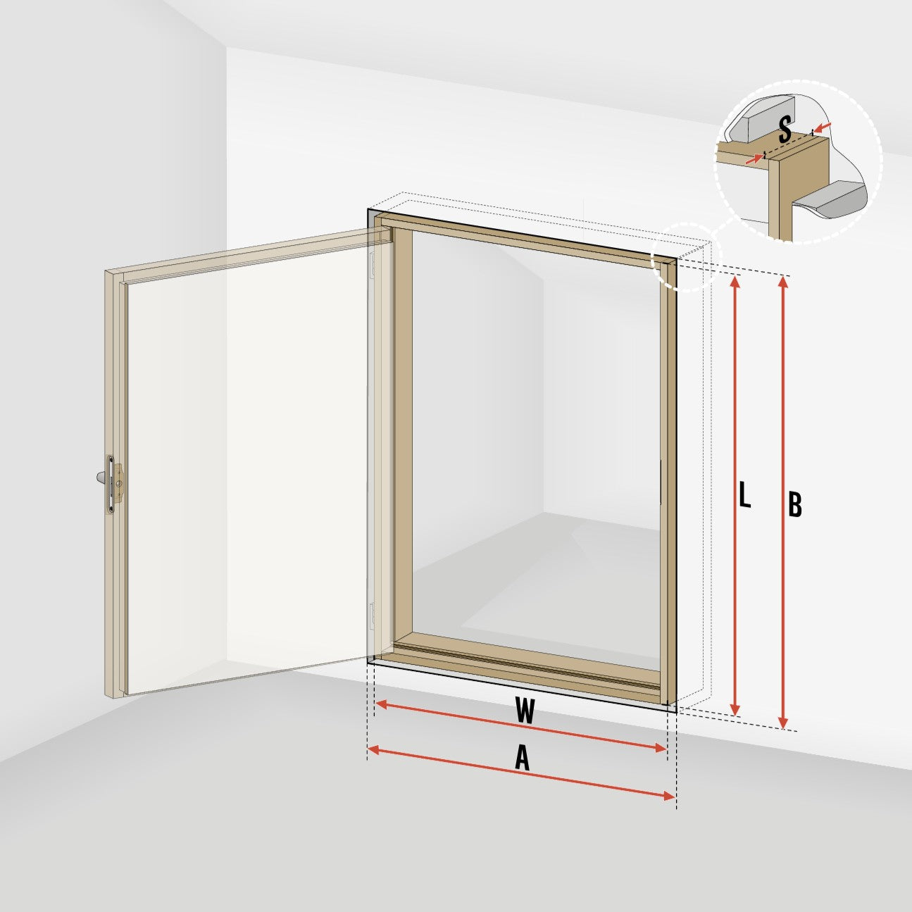 Seinaluuk FAKRO DWF EI60 U=0,53 W/m²K