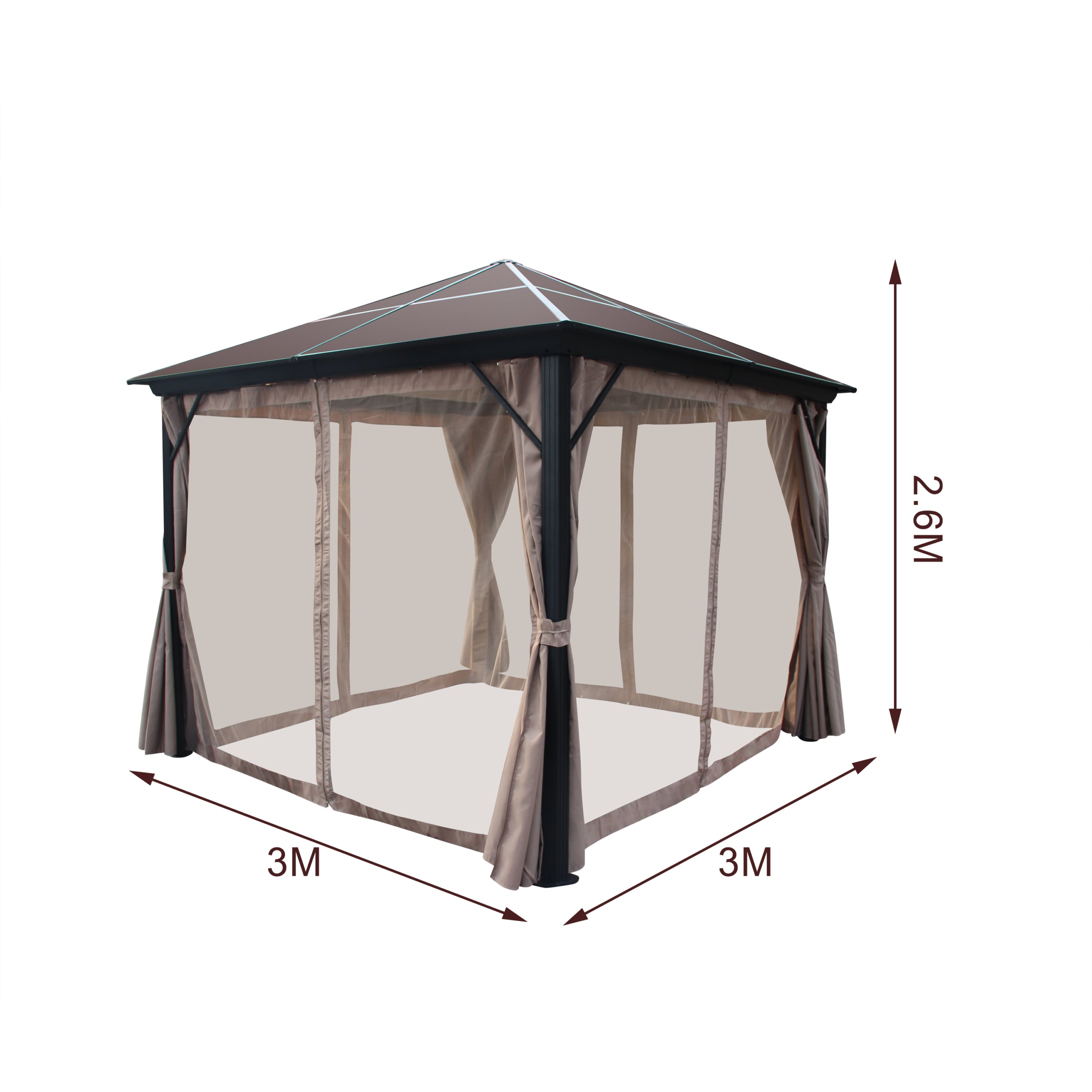 Varikatus Sevilla 3x3m Beež