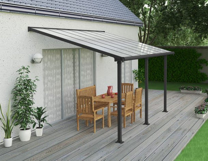 Varikatus terrassile Olympia 3x4,25 hall/kirgas