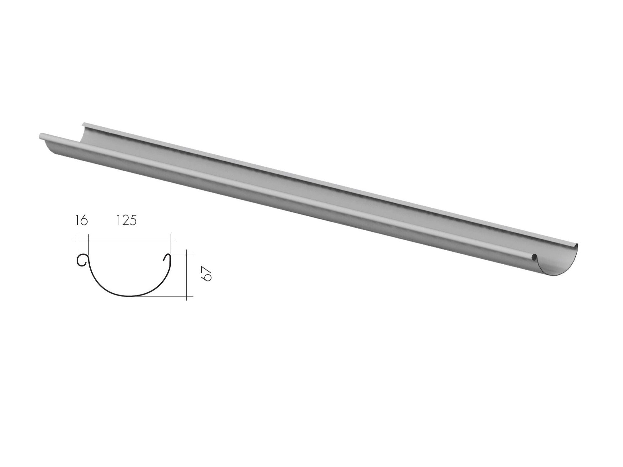 Vihmaveerenn 5m ümar P13 ORIMA 10010