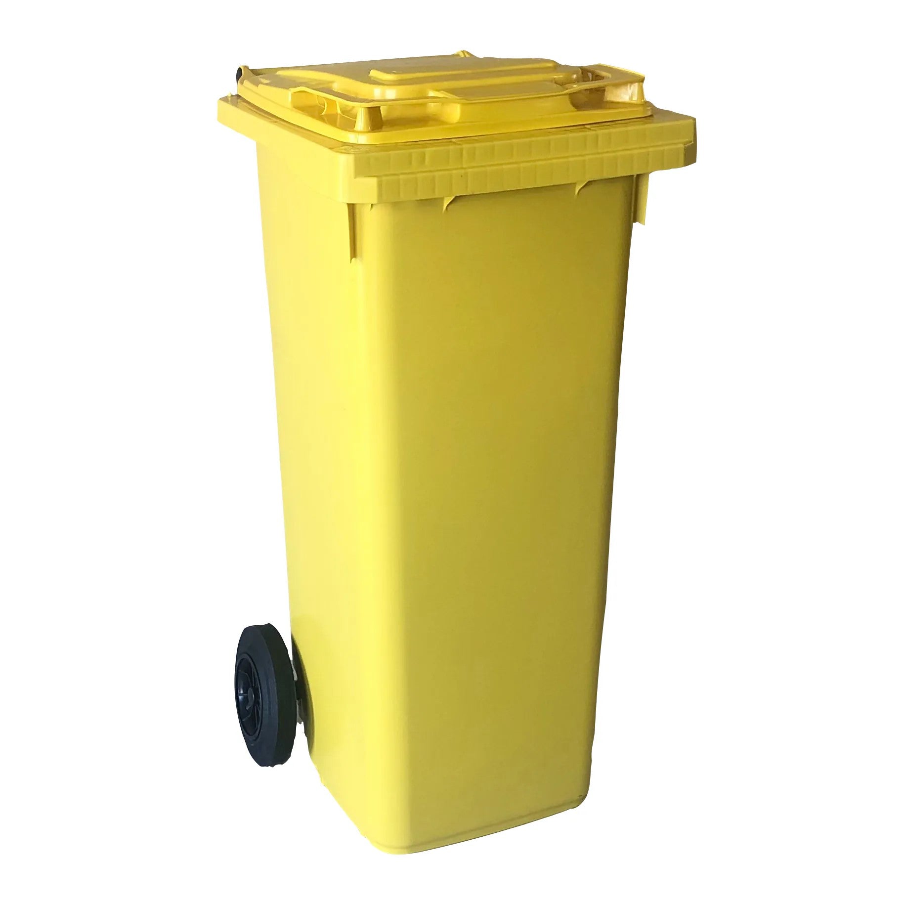 Prügikonteiner 140L prügikast kollane
