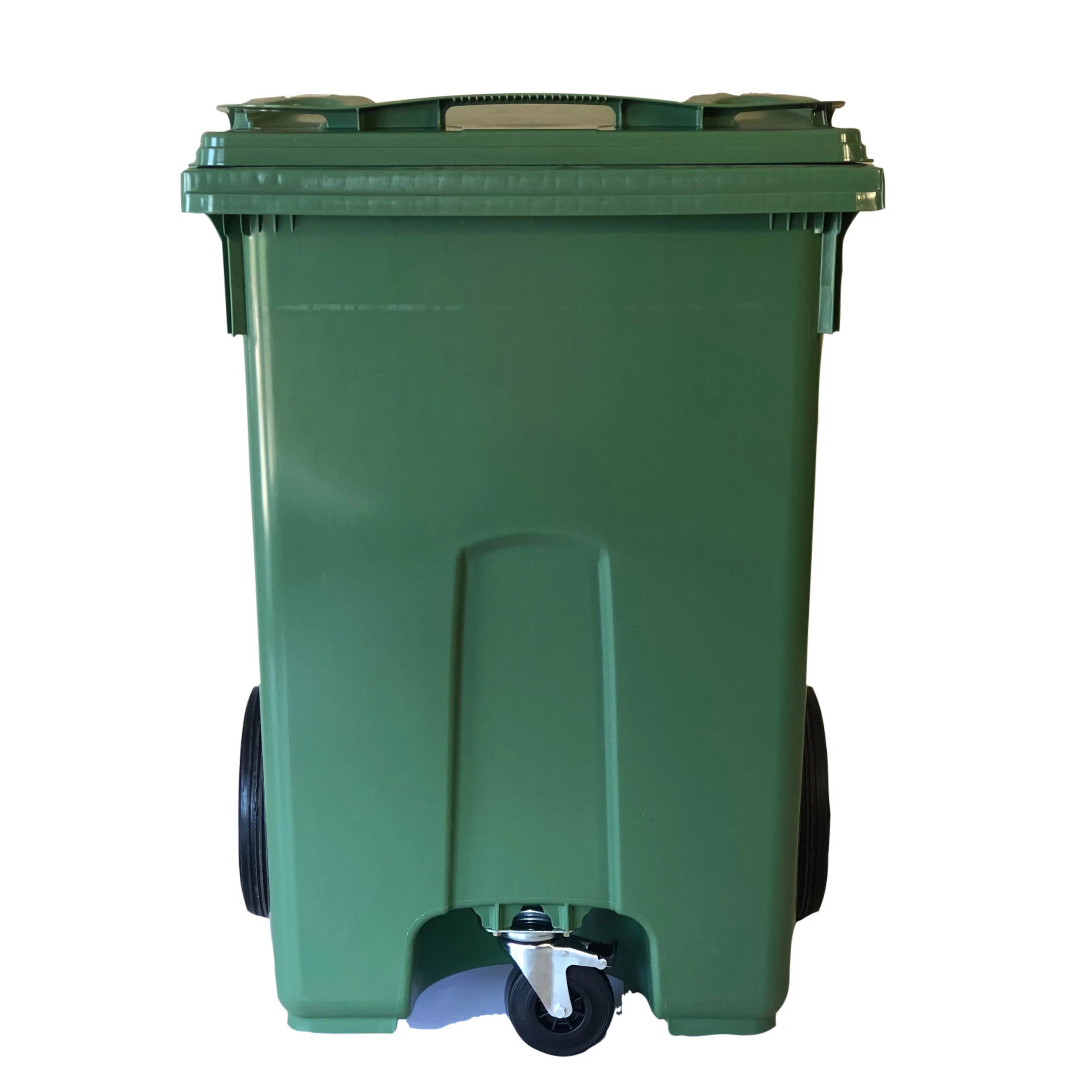 Prügikonteiner 370L 3-rattaline prügikast roheline