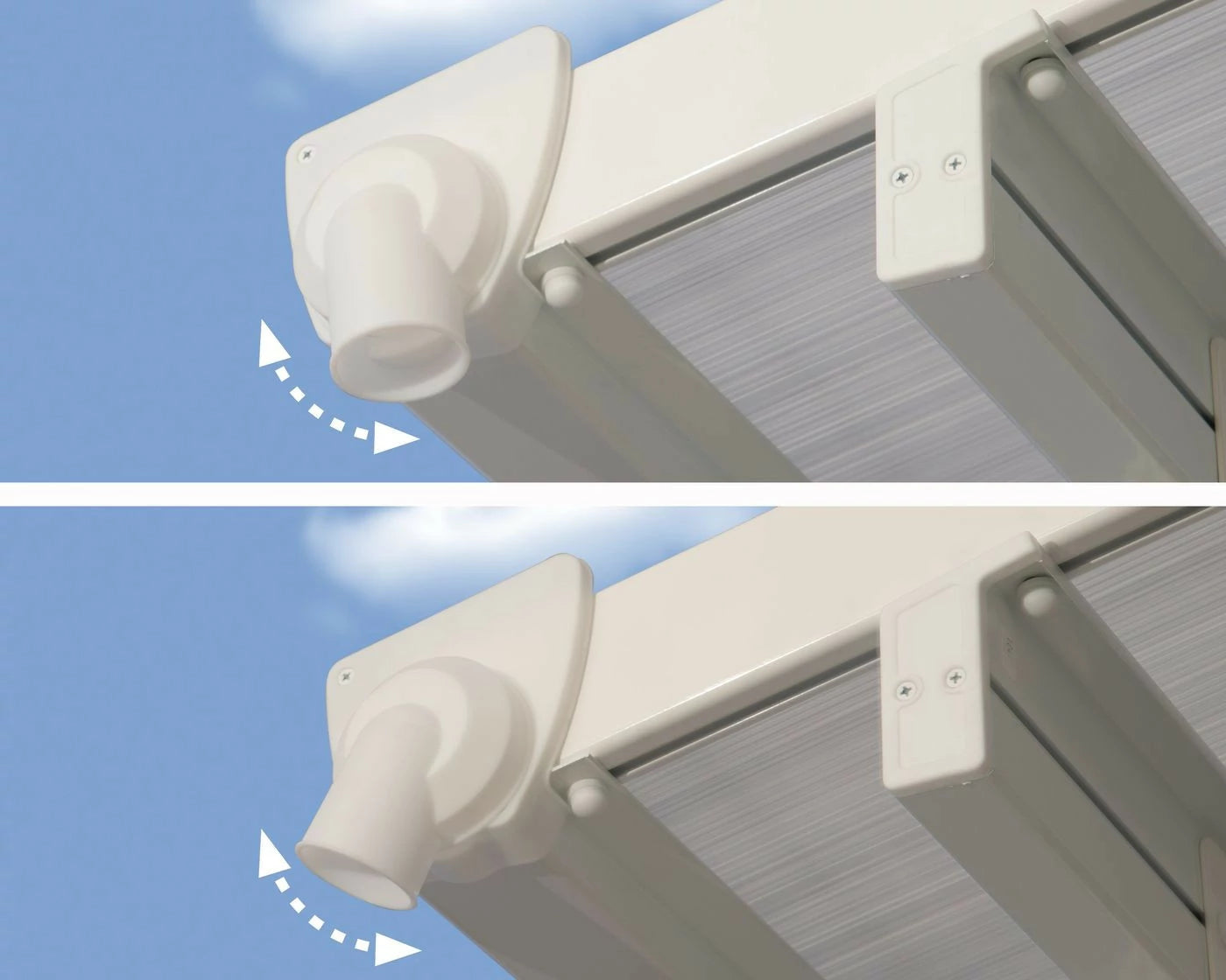 Varikatus terrassile Feria 3x4,25m Valge/Kirgas