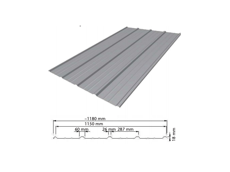 Katuseplekk WECKMAN Profit trapetsprofiil - Crown BT kattega