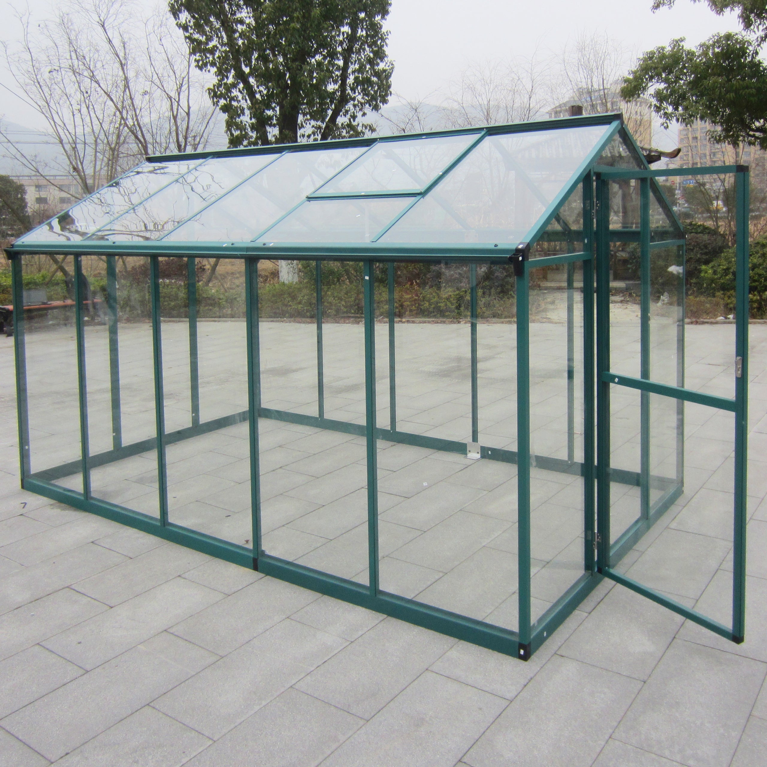 Klaaskasvuhoone 5,7m² Roheline