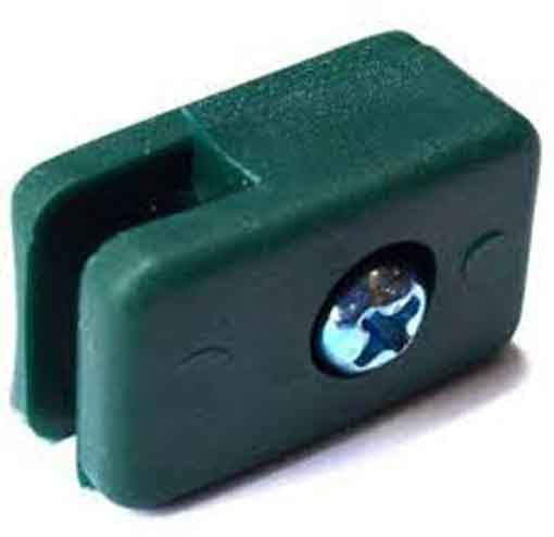 Ümarposti klamber + kruvi aiapostile (plastik)