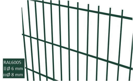 2D Keevispaneel 8/6/8 RAL6005 roheline